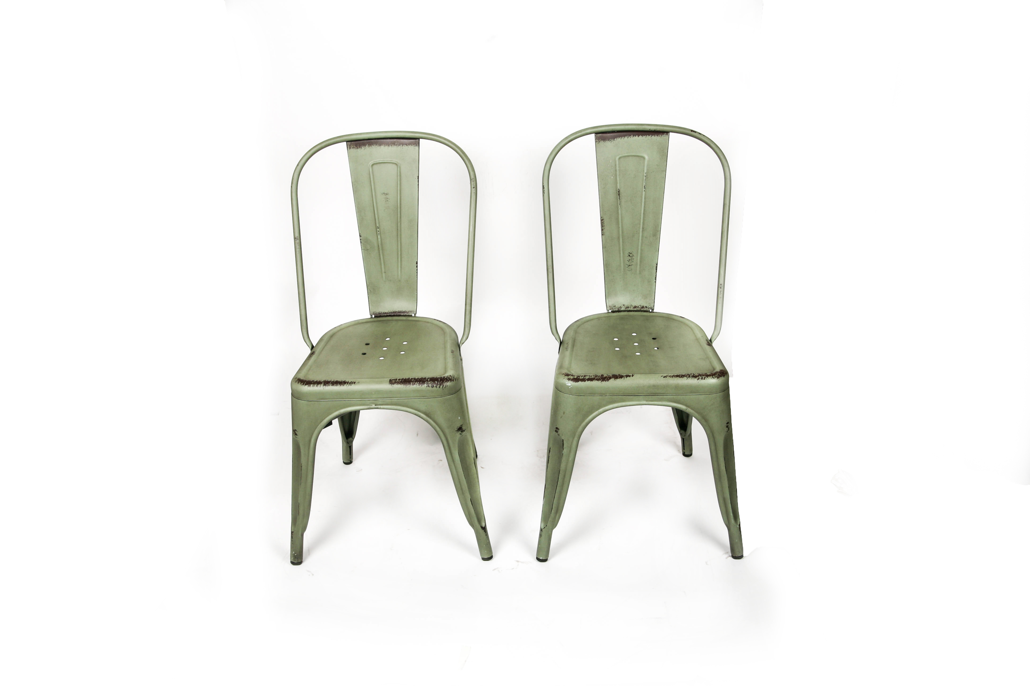 Pair of Metal Bistro Chairs by Coaster Fine Furniture