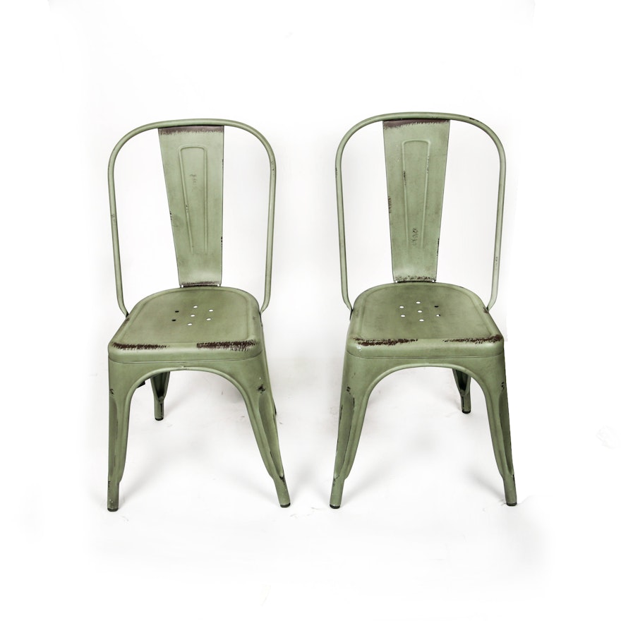Pair of Metal Bistro Chairs by Coaster Fine Furniture