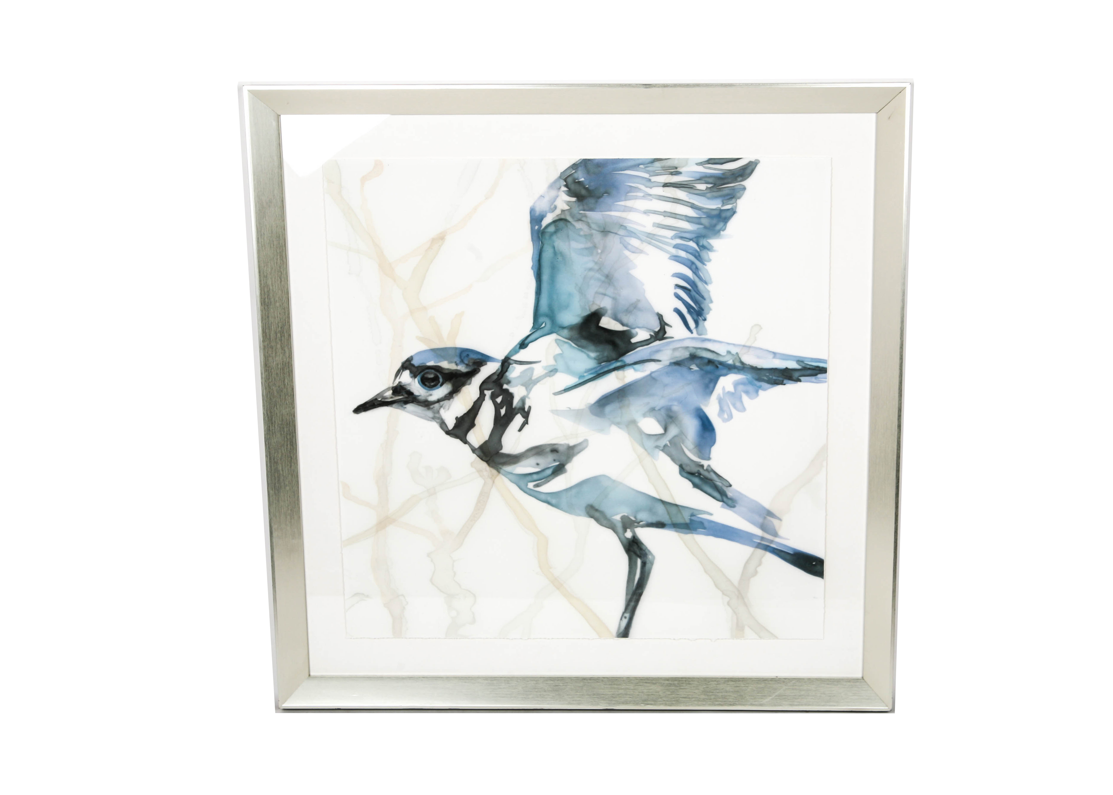 Framed Lithograph on Paper "High in Flight 1"