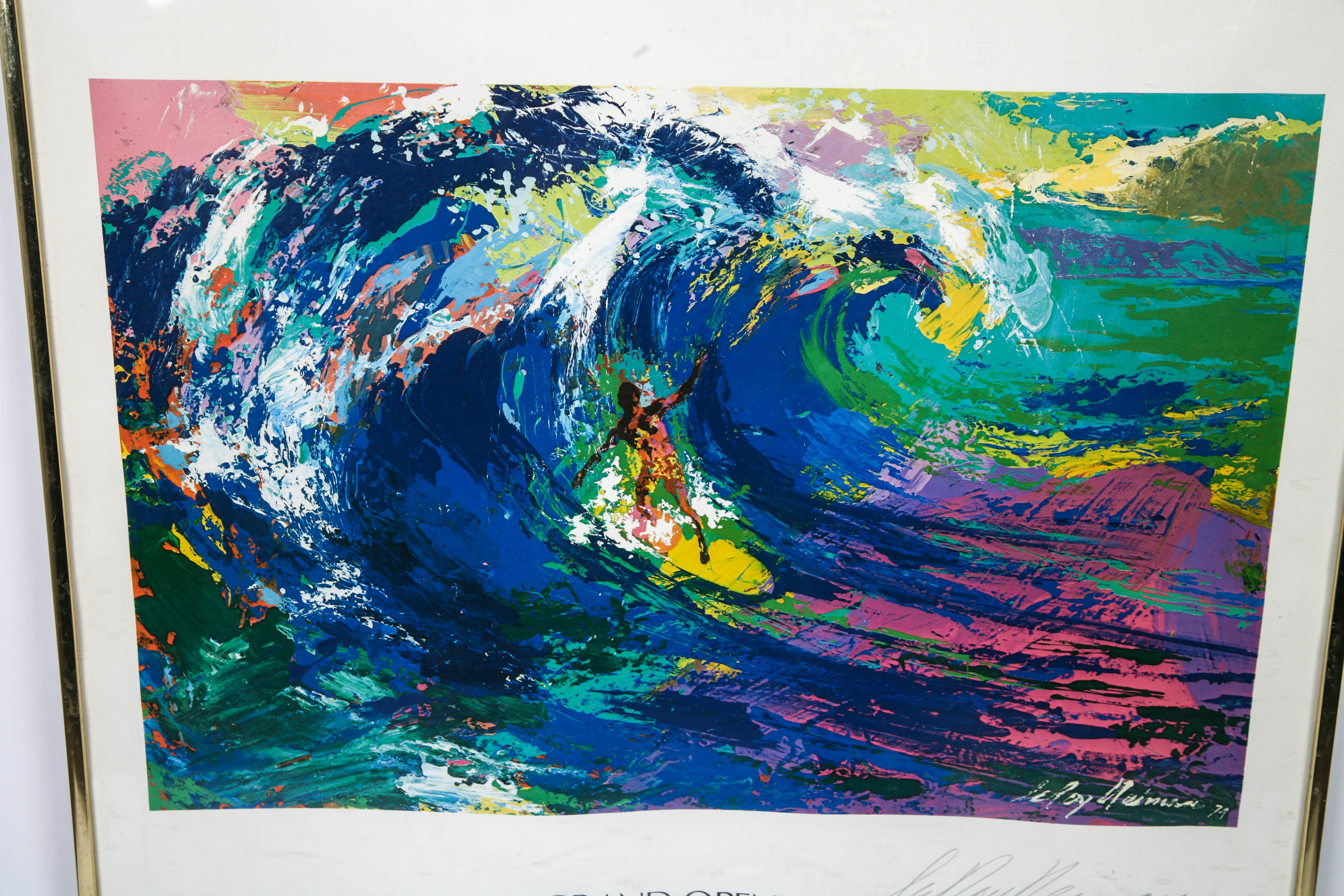 1976 Signed LeRoy Neiman Art Exhibition Poster