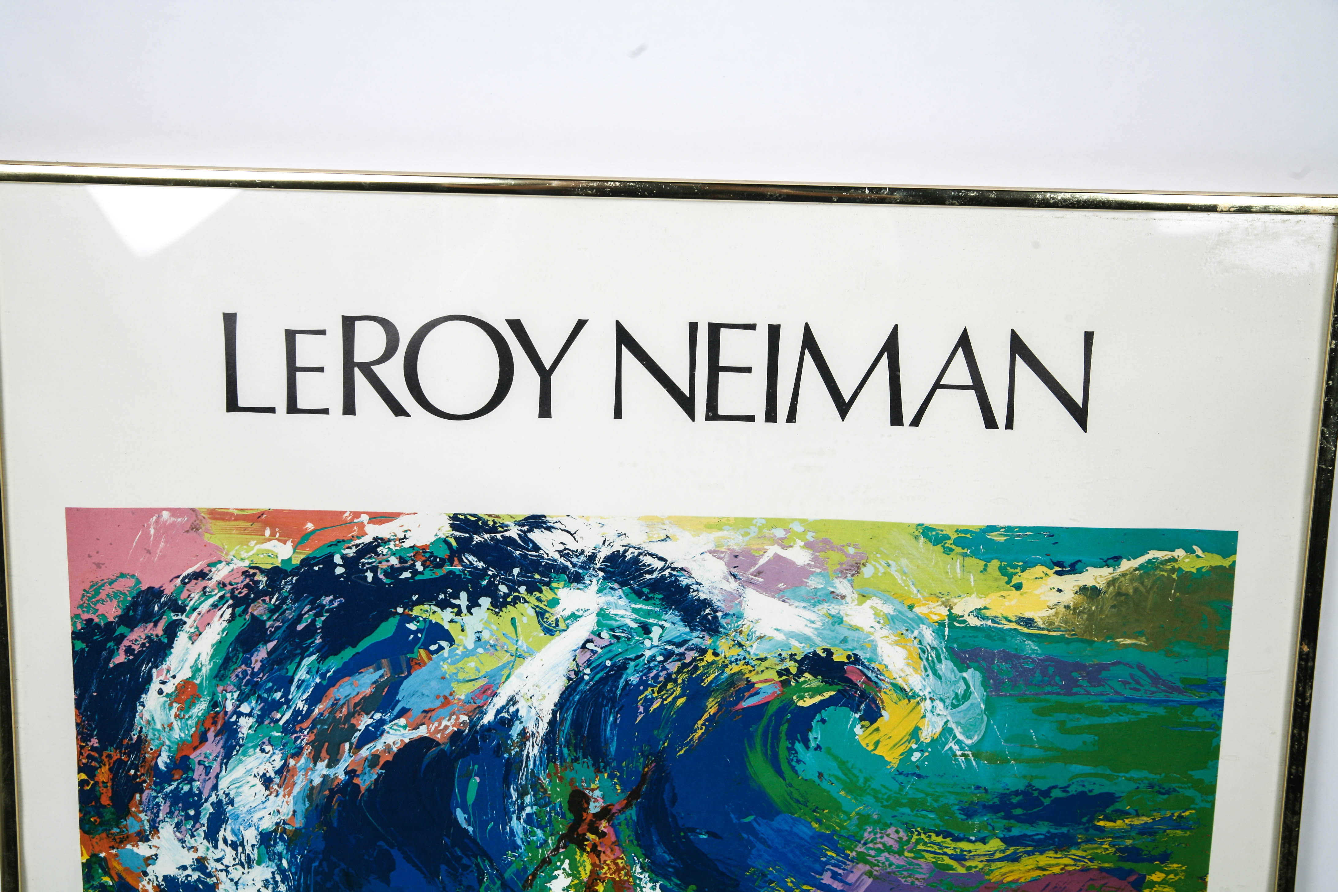 1976 Signed LeRoy Neiman Art Exhibition Poster
