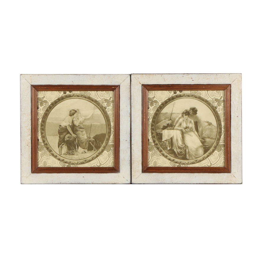 Halftone Prints of Courting Shepherds