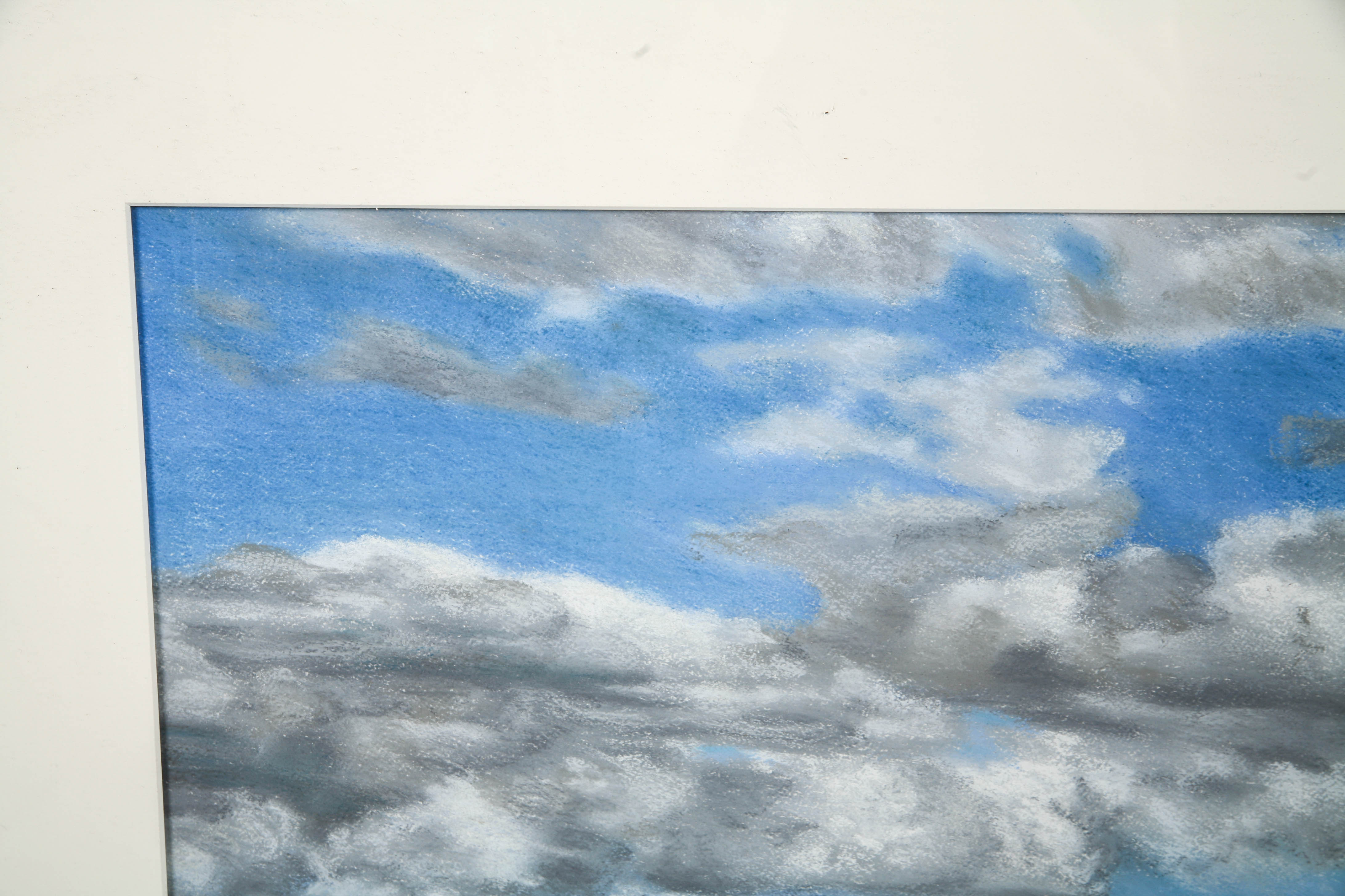 Oil Pastel Drawing of Desert Landscape