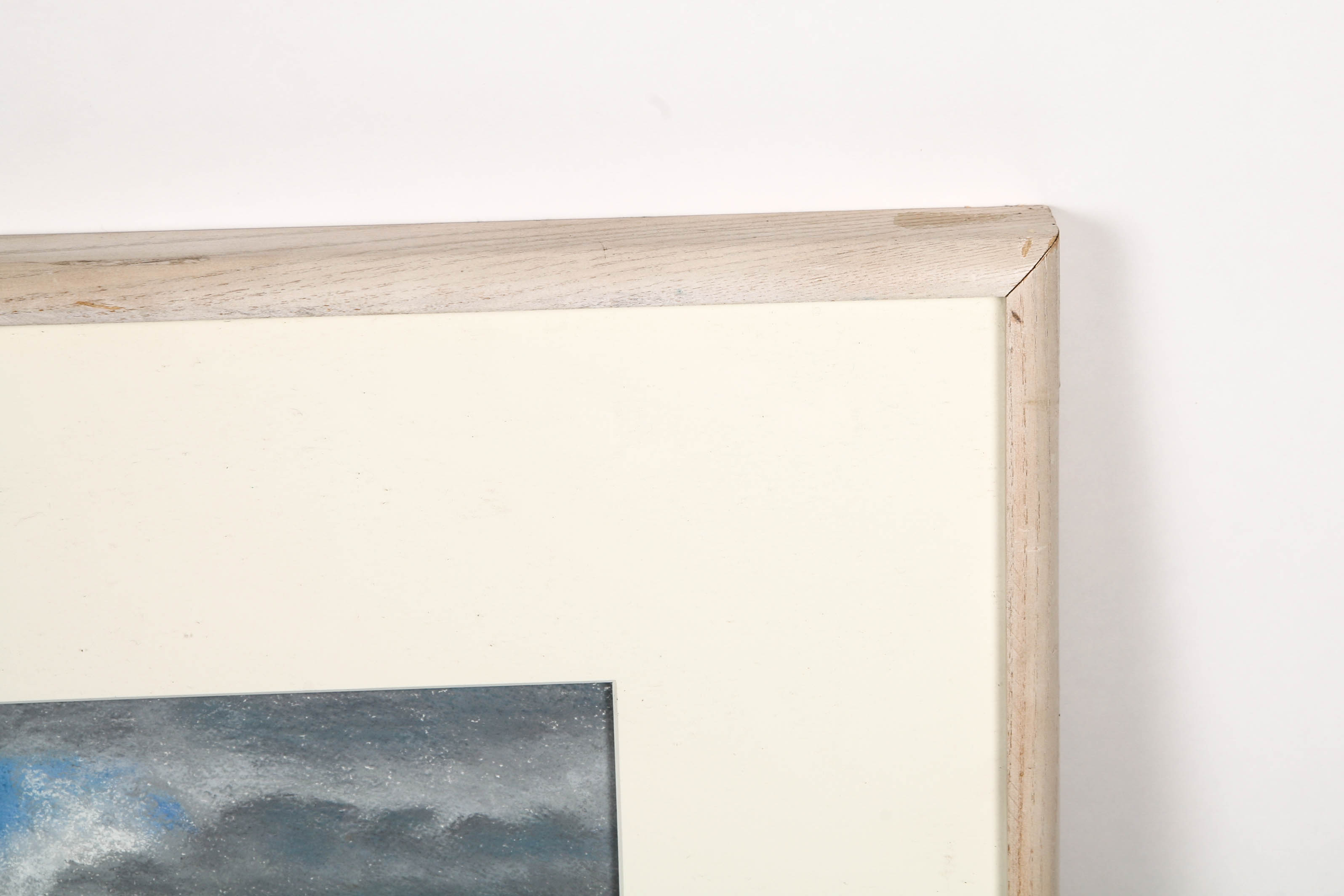 Oil Pastel Drawing of Desert Landscape