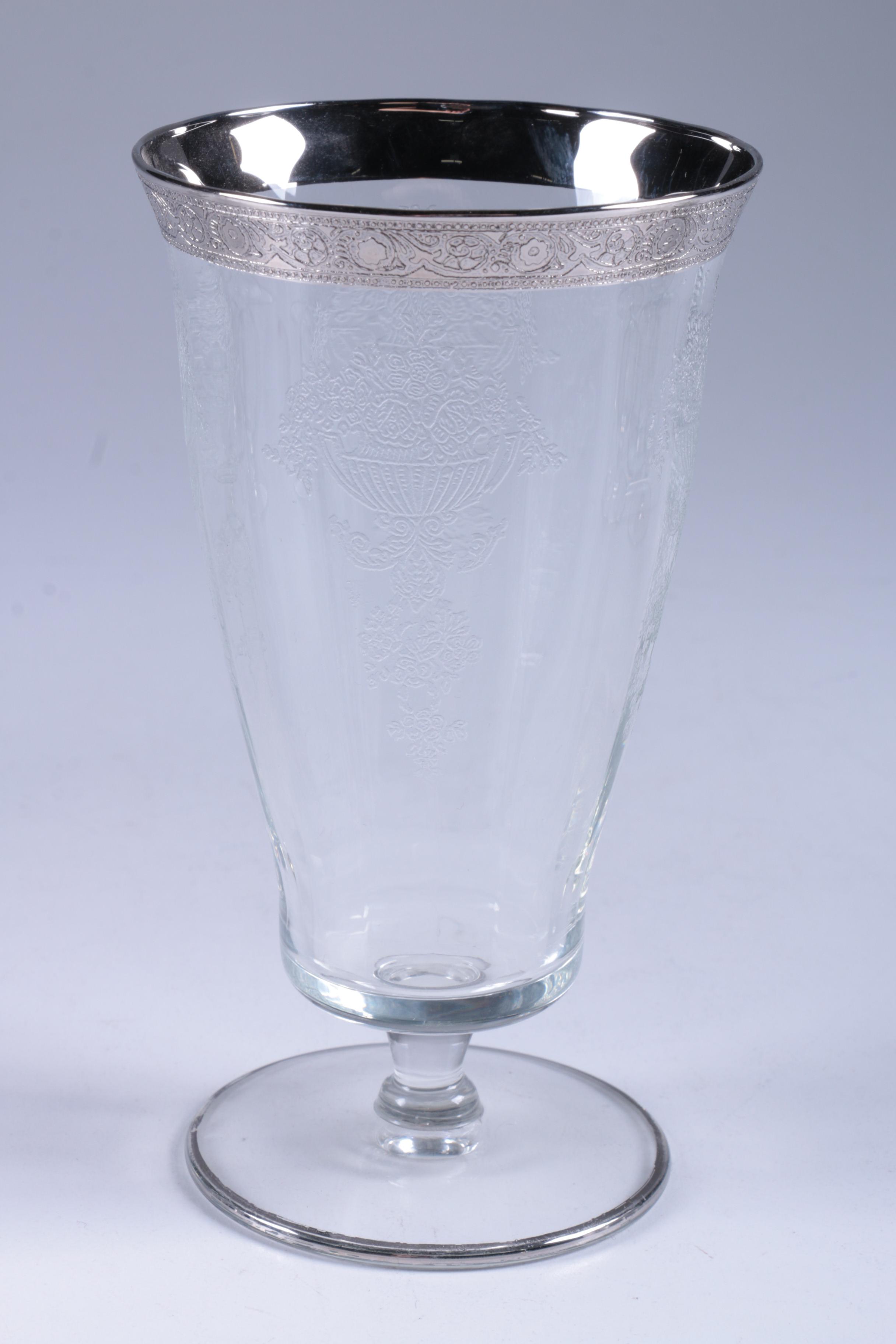 Vintage Tiffin-Franciscan Style Encrusted Iced Tea Glasses