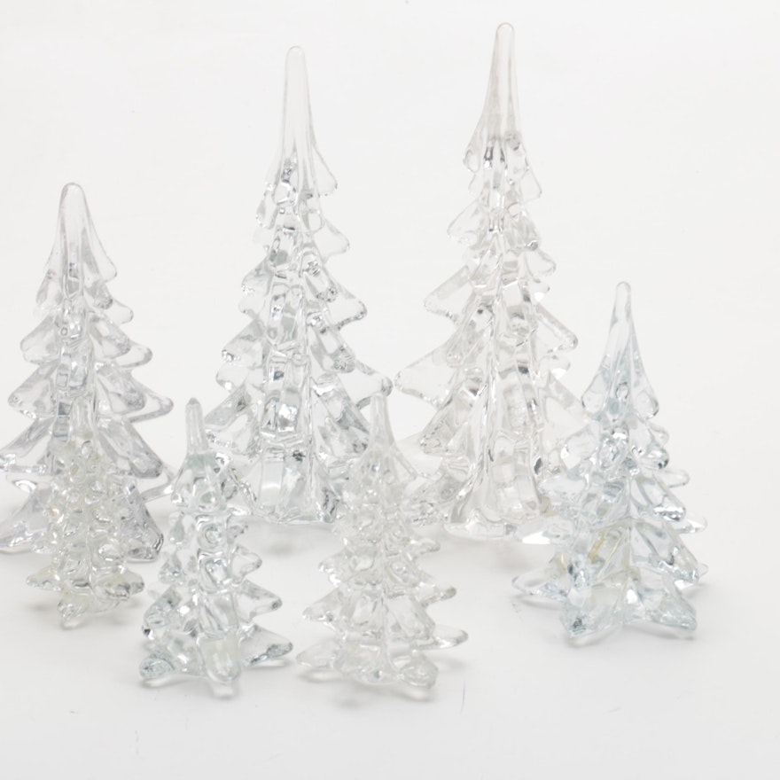 Clear Glass Christmas Tree Decor