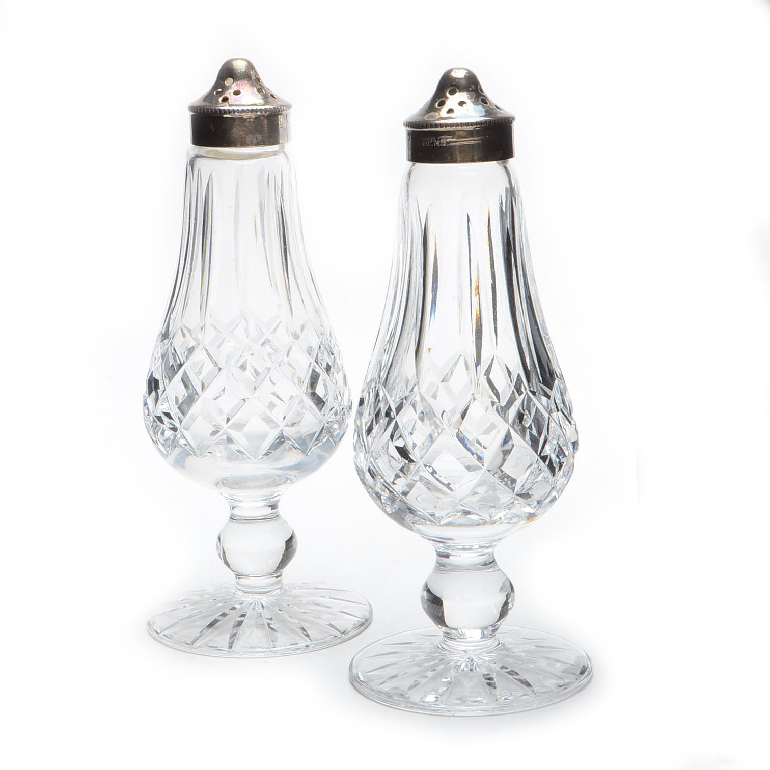 Waterford "Lismore" Salt & Pepper Shakers and Jelly Jar