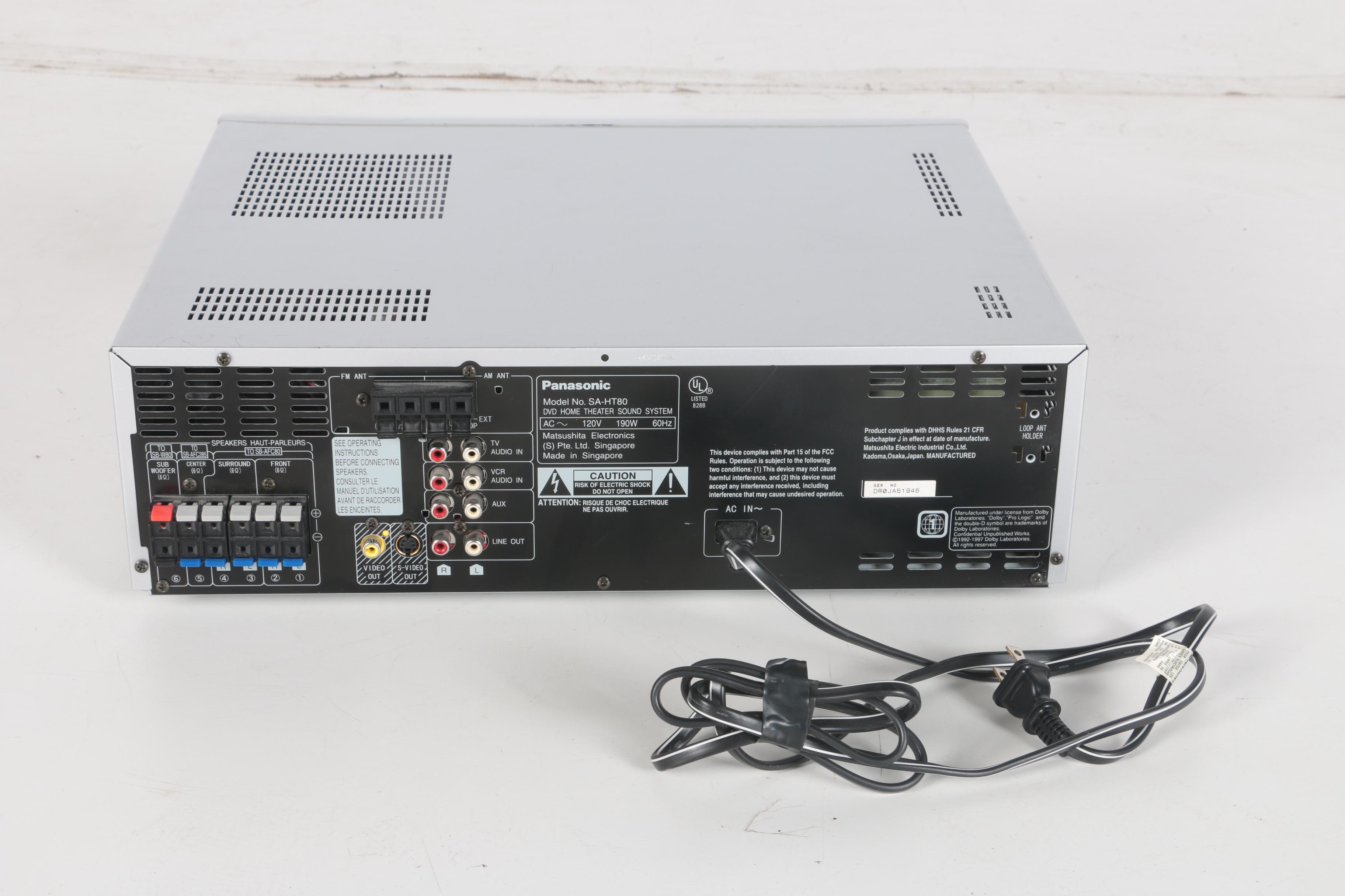 Panasonic DVD Player and Speakers