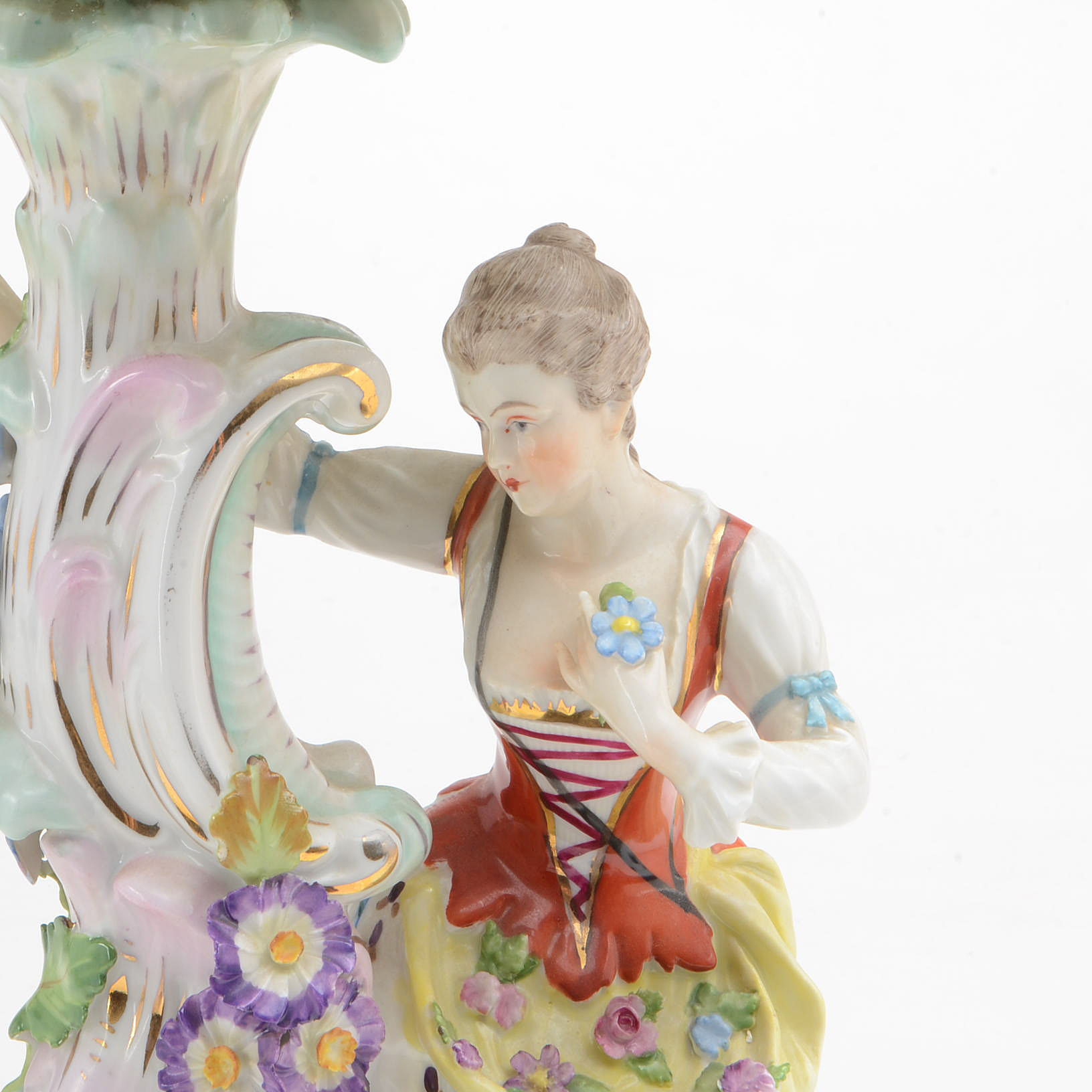 Antique Dresden Porcelain Centerpiece