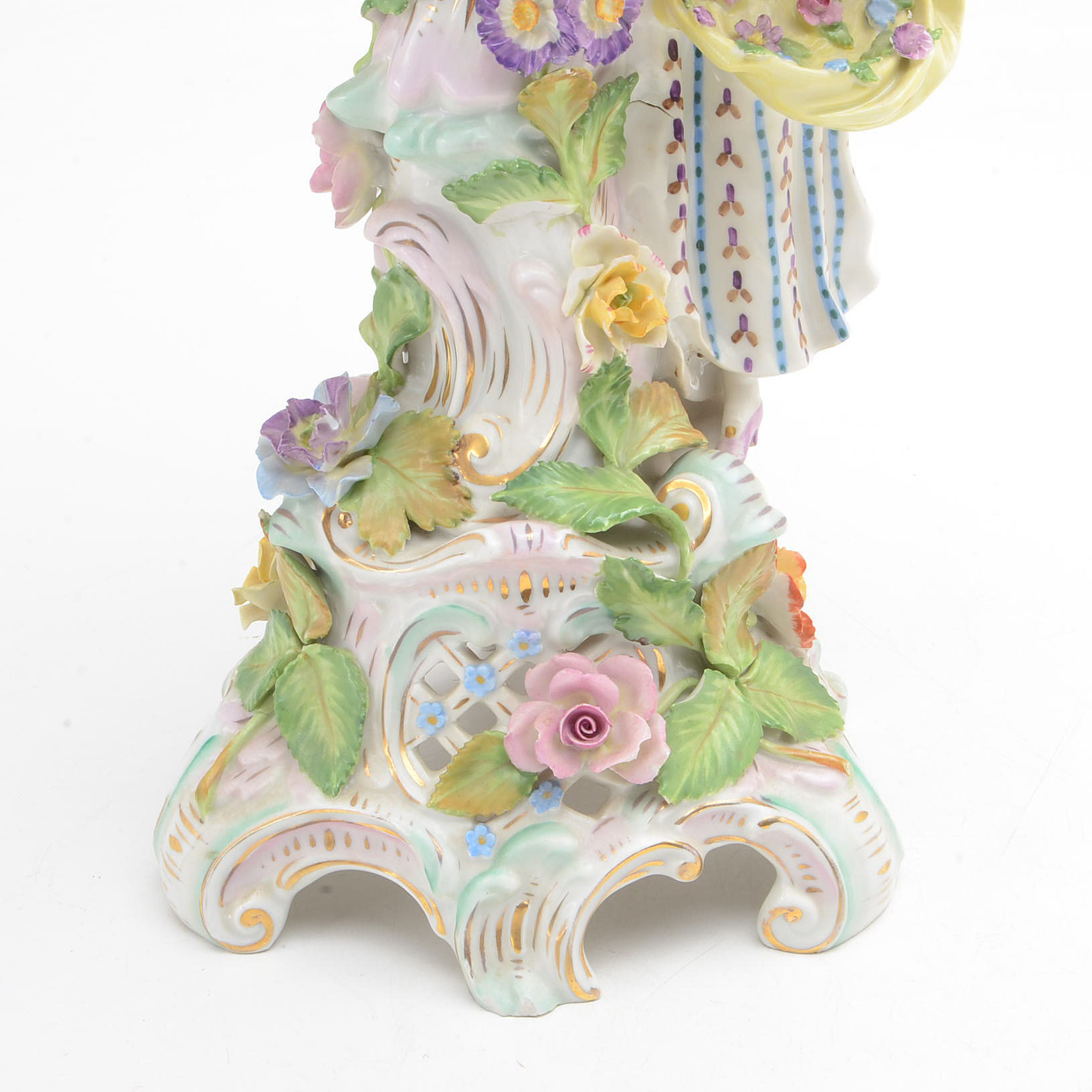 Antique Dresden Porcelain Centerpiece