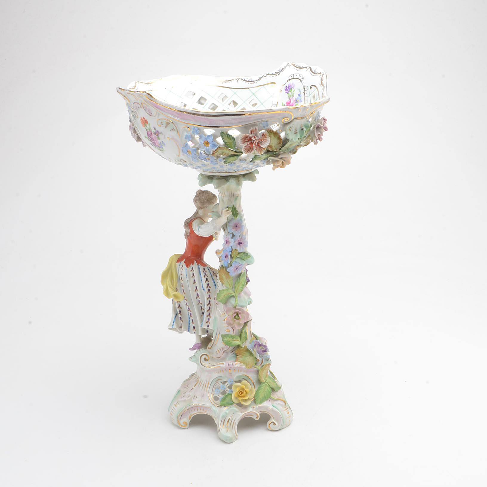 Antique Dresden Porcelain Centerpiece