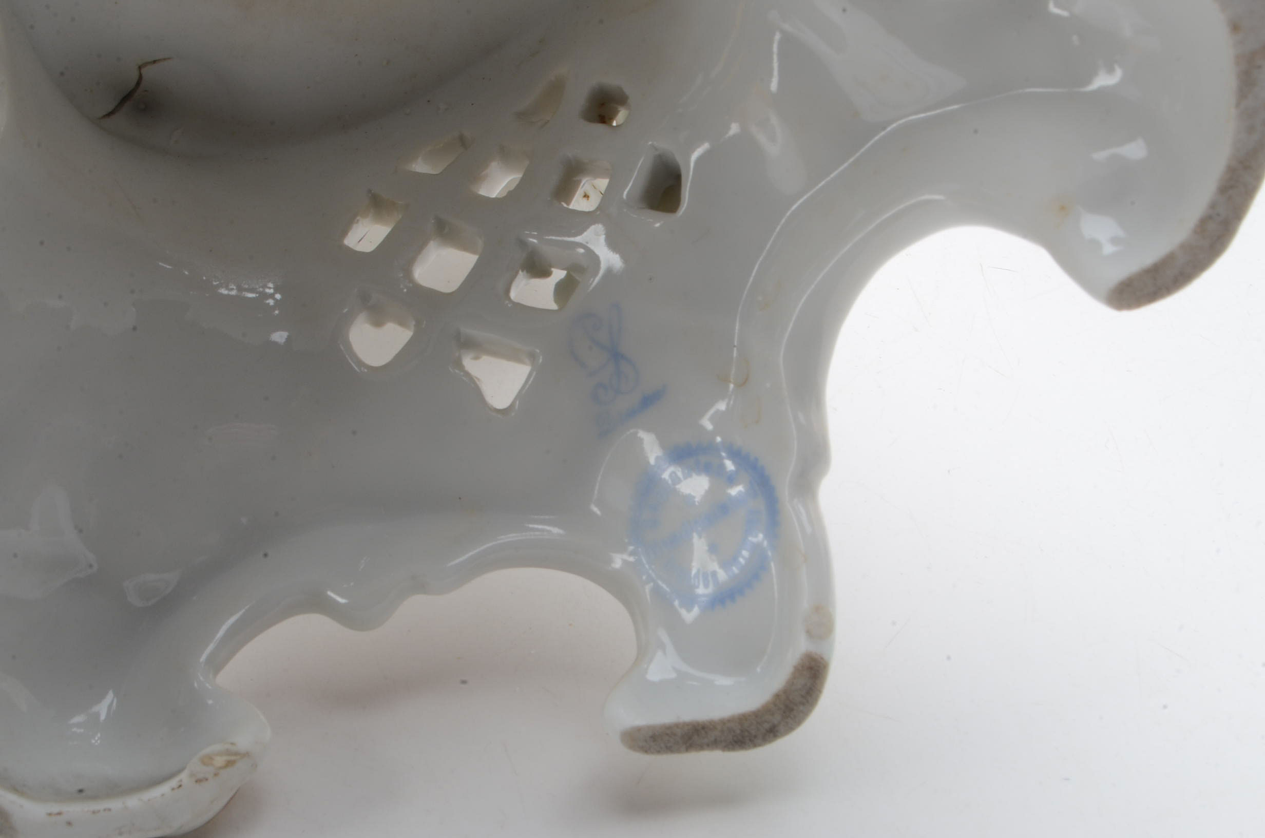 Antique Dresden Porcelain Centerpiece