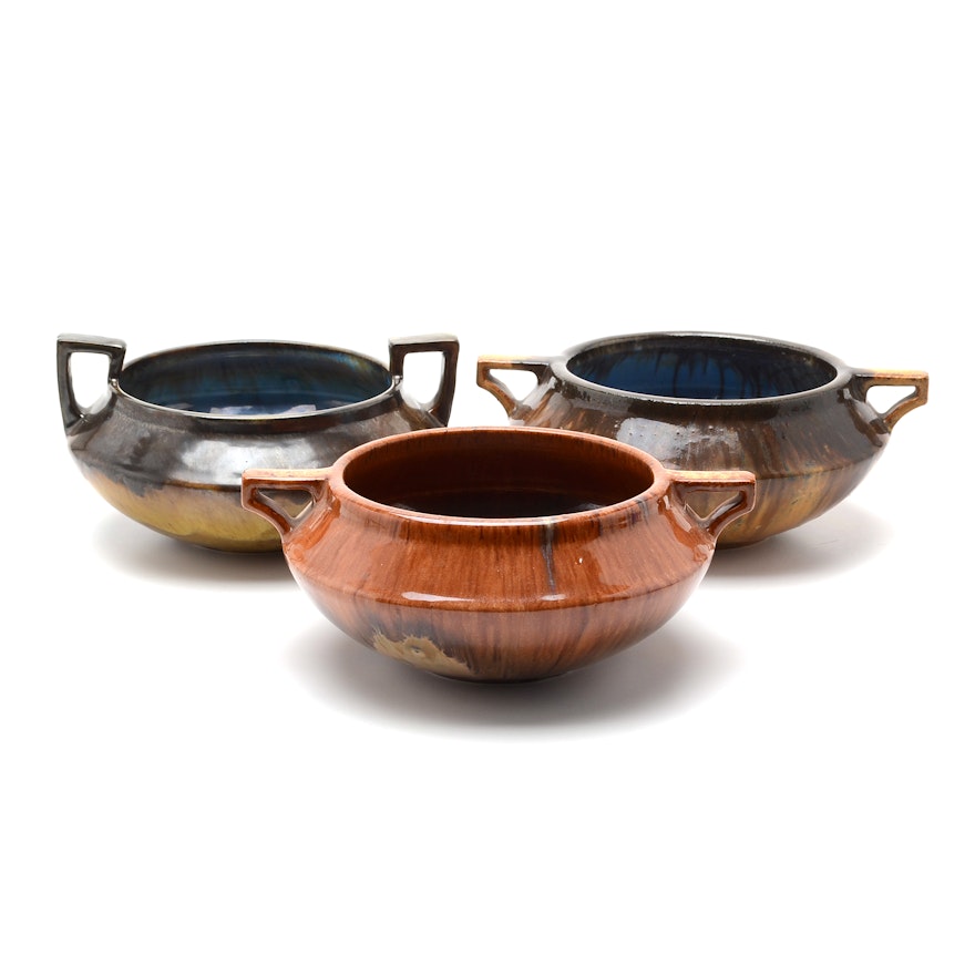 Fulper Art Pottery Handled Bowls