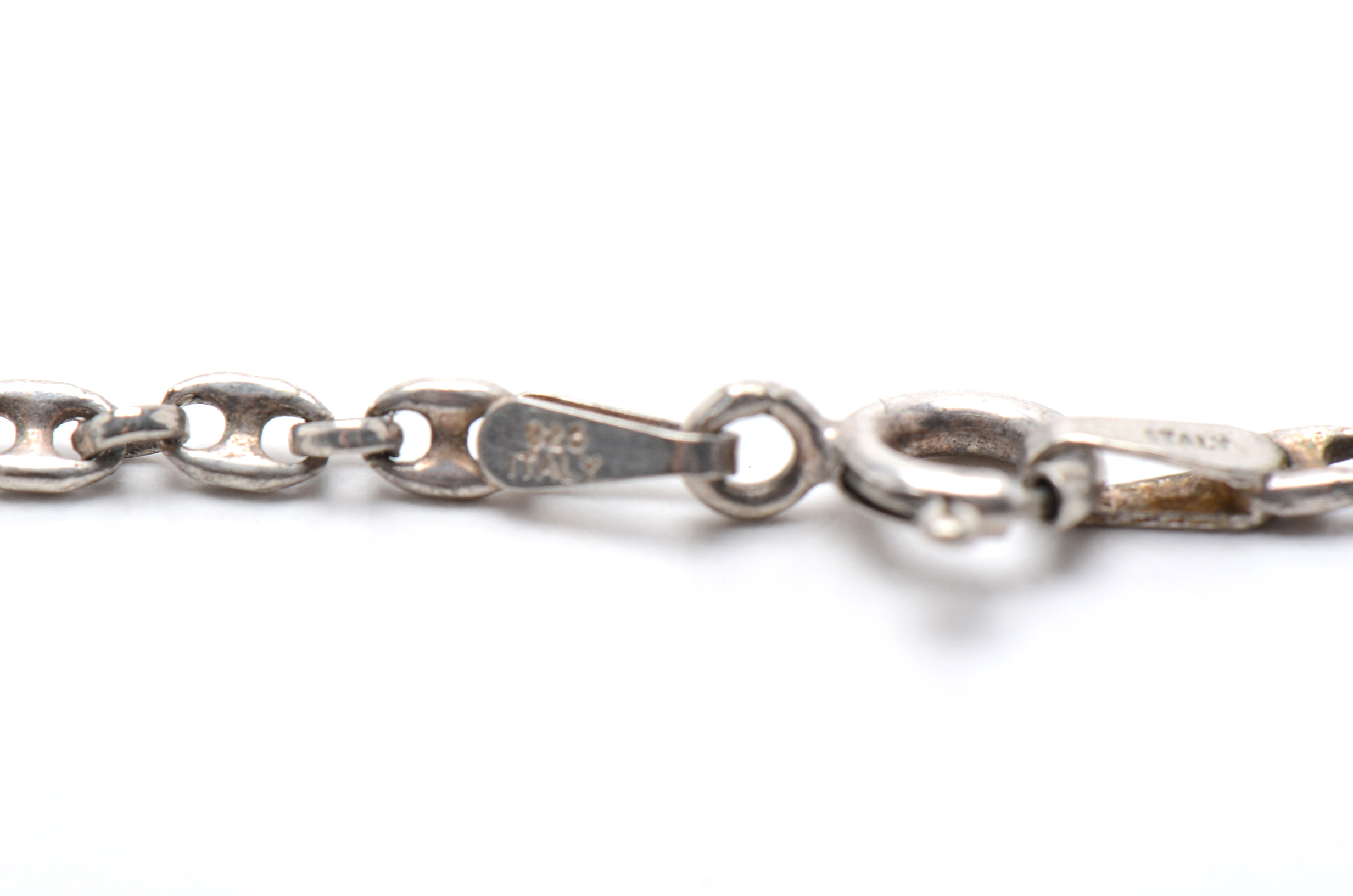 Native American Style 800 Silver Dyed Howlite Squash Blossom Pendant Necklace