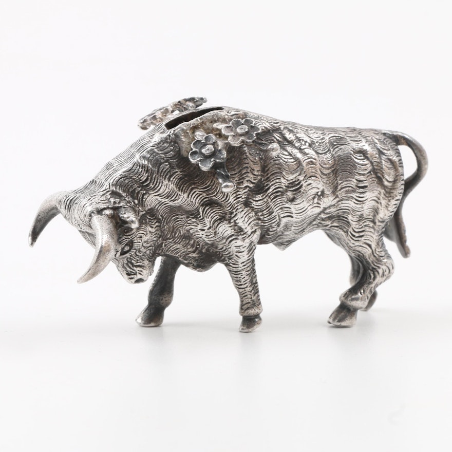 Sterling Silver Bull