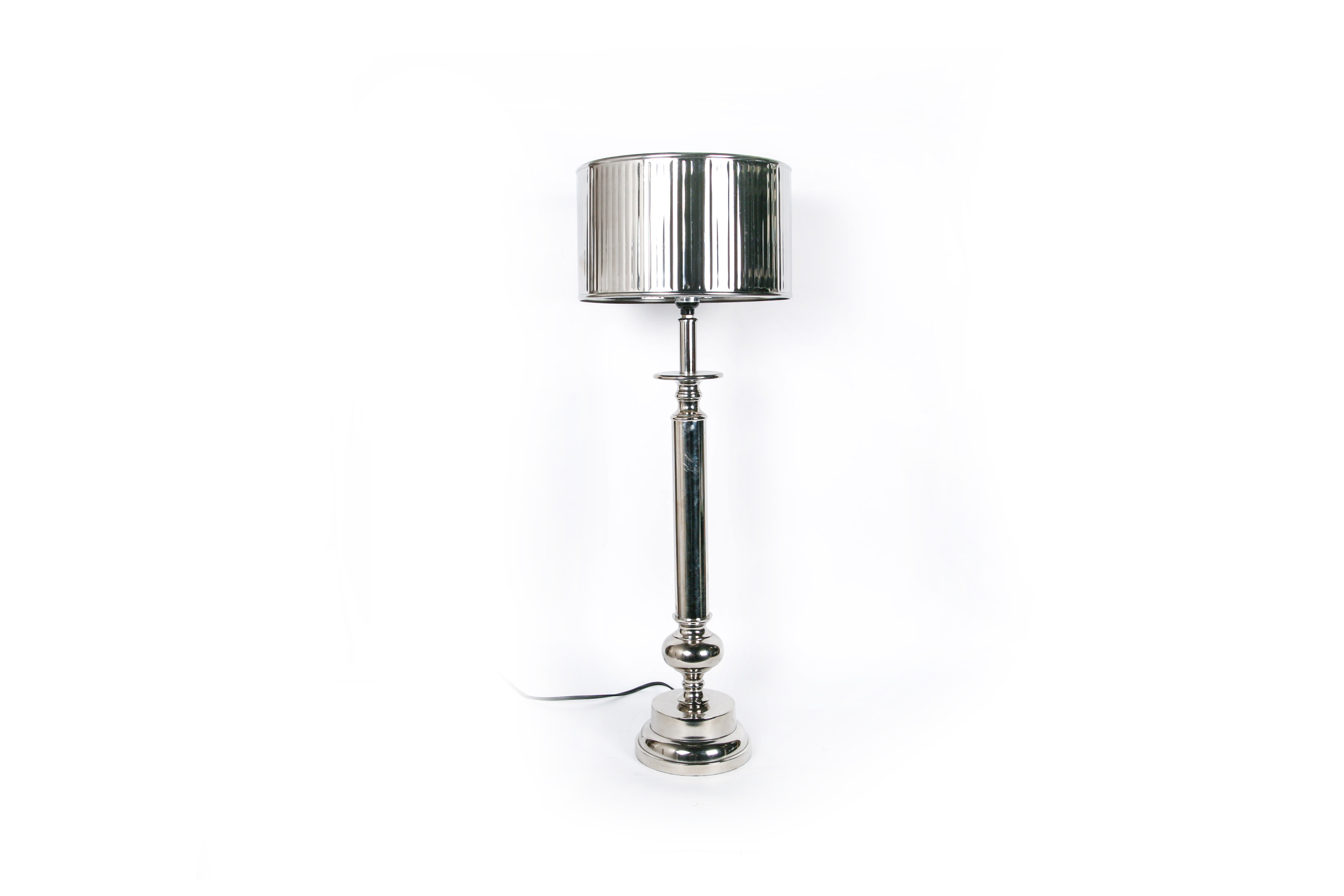 Contemporary Chrome  Finish Table Lamp