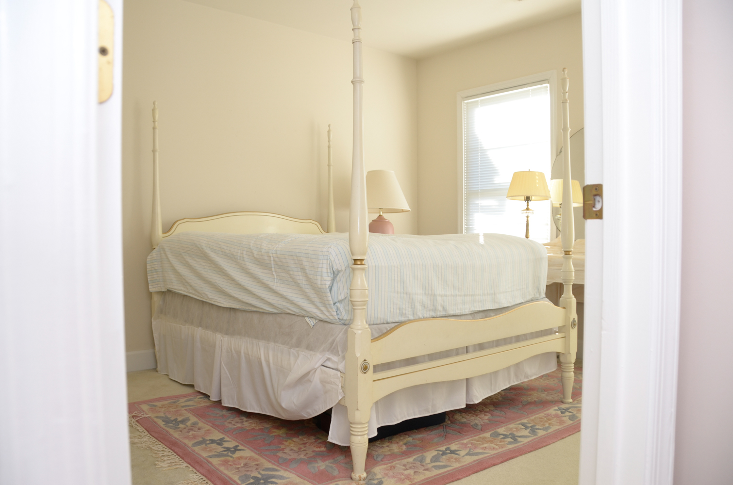 French Provincial Canopy Full Bed Frame
