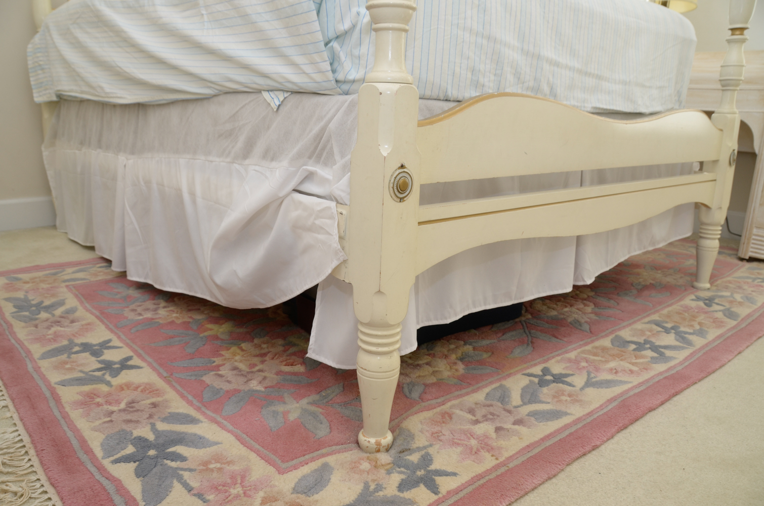 French Provincial Canopy Full Bed Frame