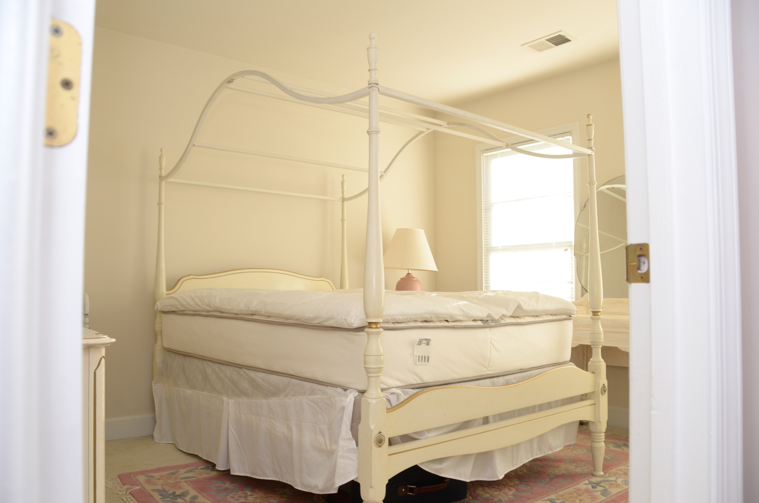 French Provincial Canopy Full Bed Frame