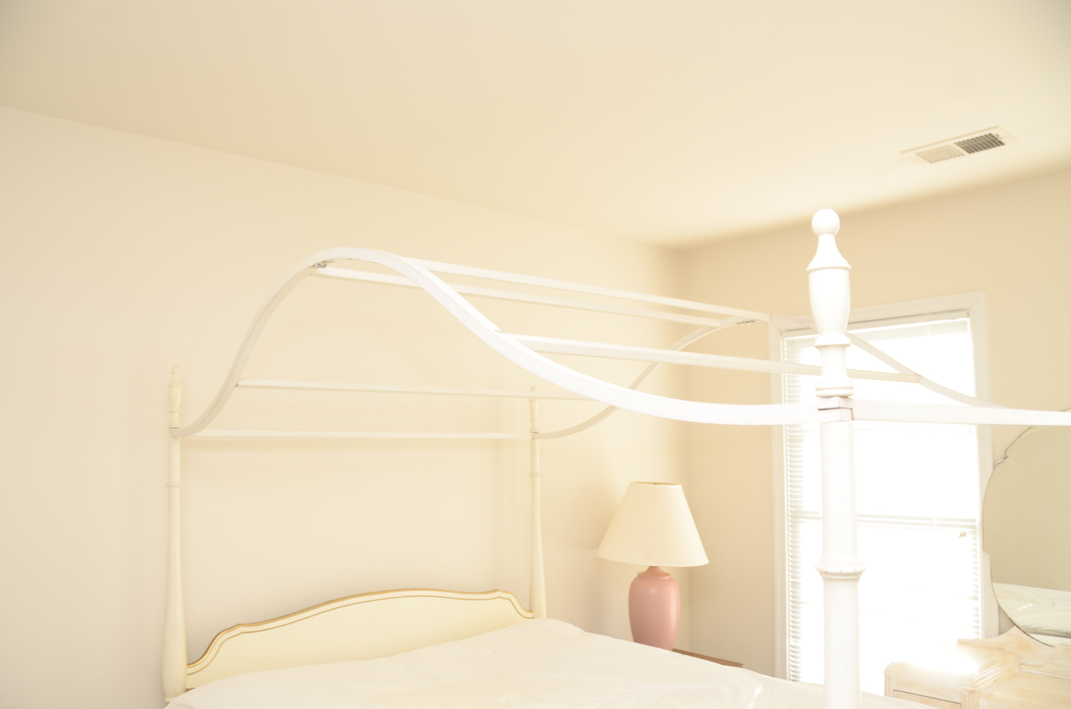 French Provincial Canopy Full Bed Frame