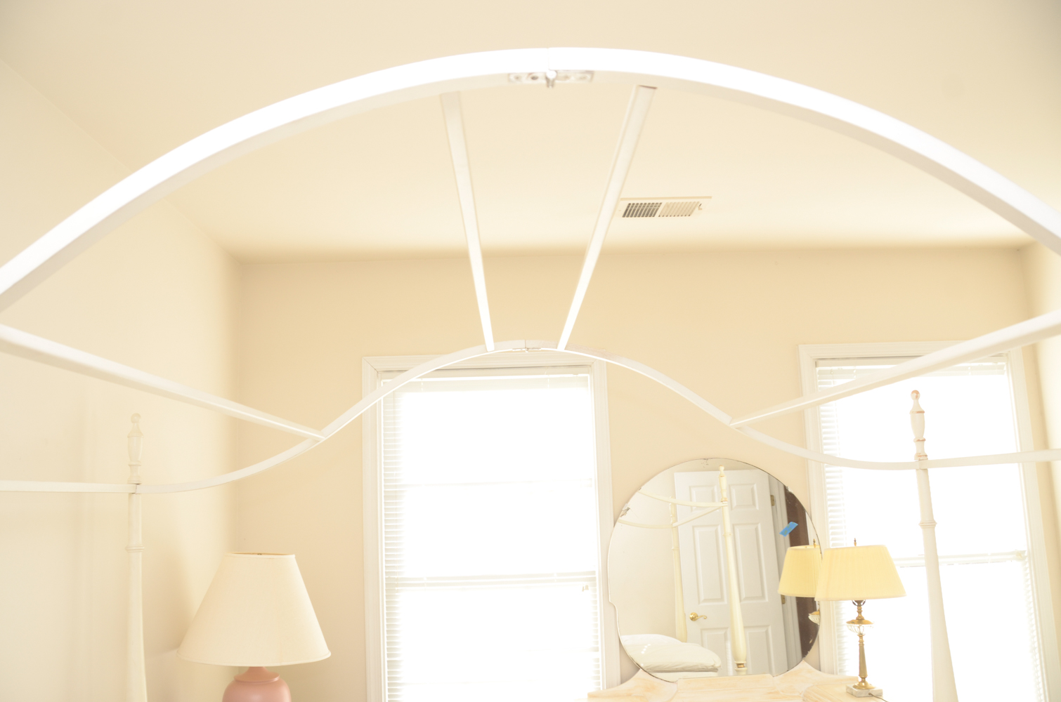 French Provincial Canopy Full Bed Frame