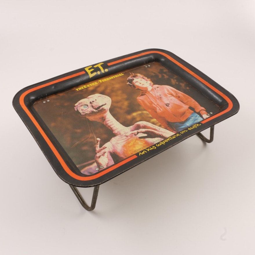 Vintage E.T. Metal Bed Tray