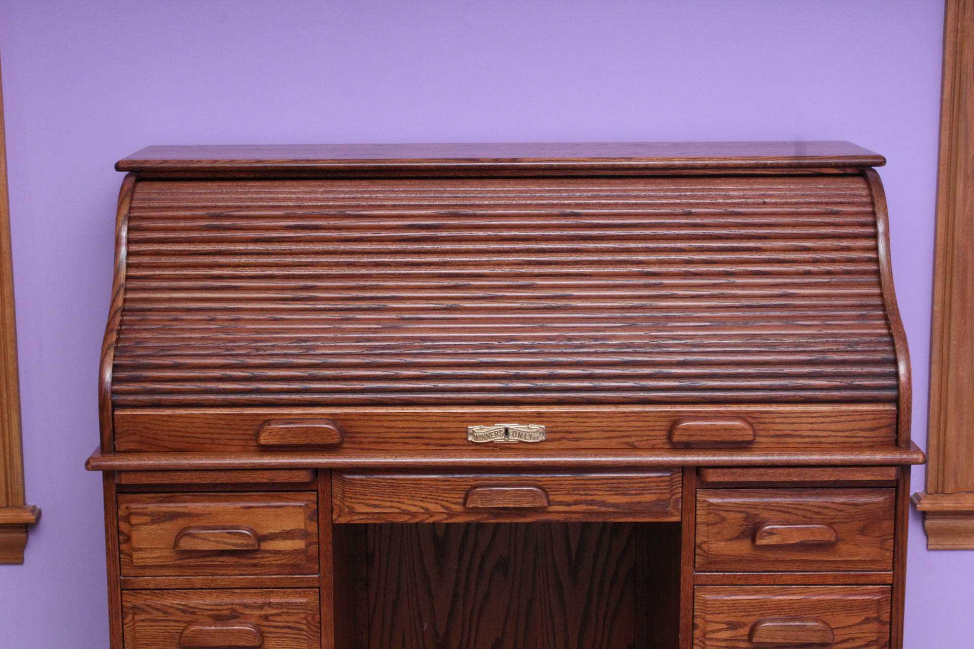 Winners Only Inc. Solid Oak Roll-Top Desk