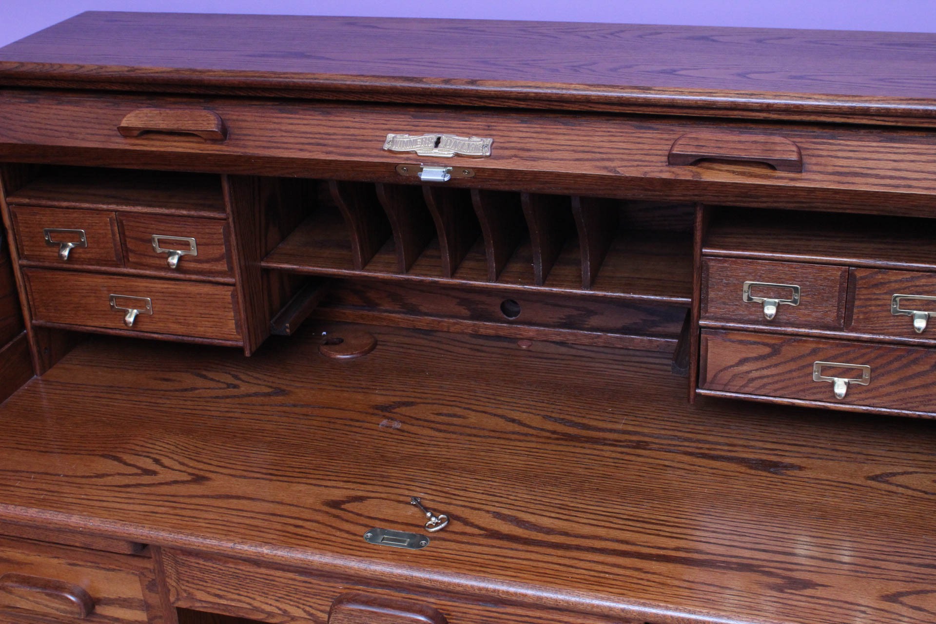 Winners Only Inc. Solid Oak Roll-Top Desk