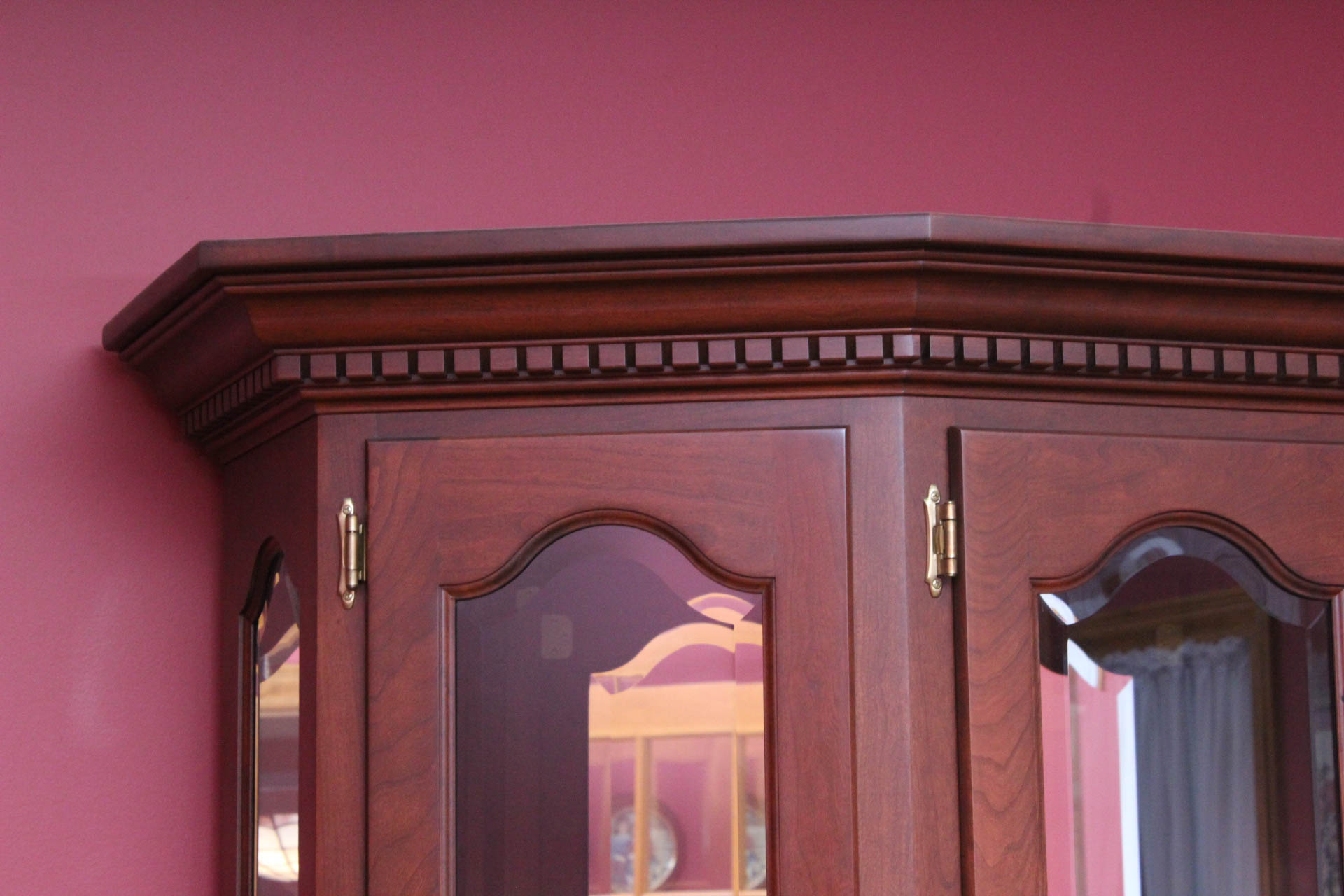 Solid Wood Glass Front China Cabinet