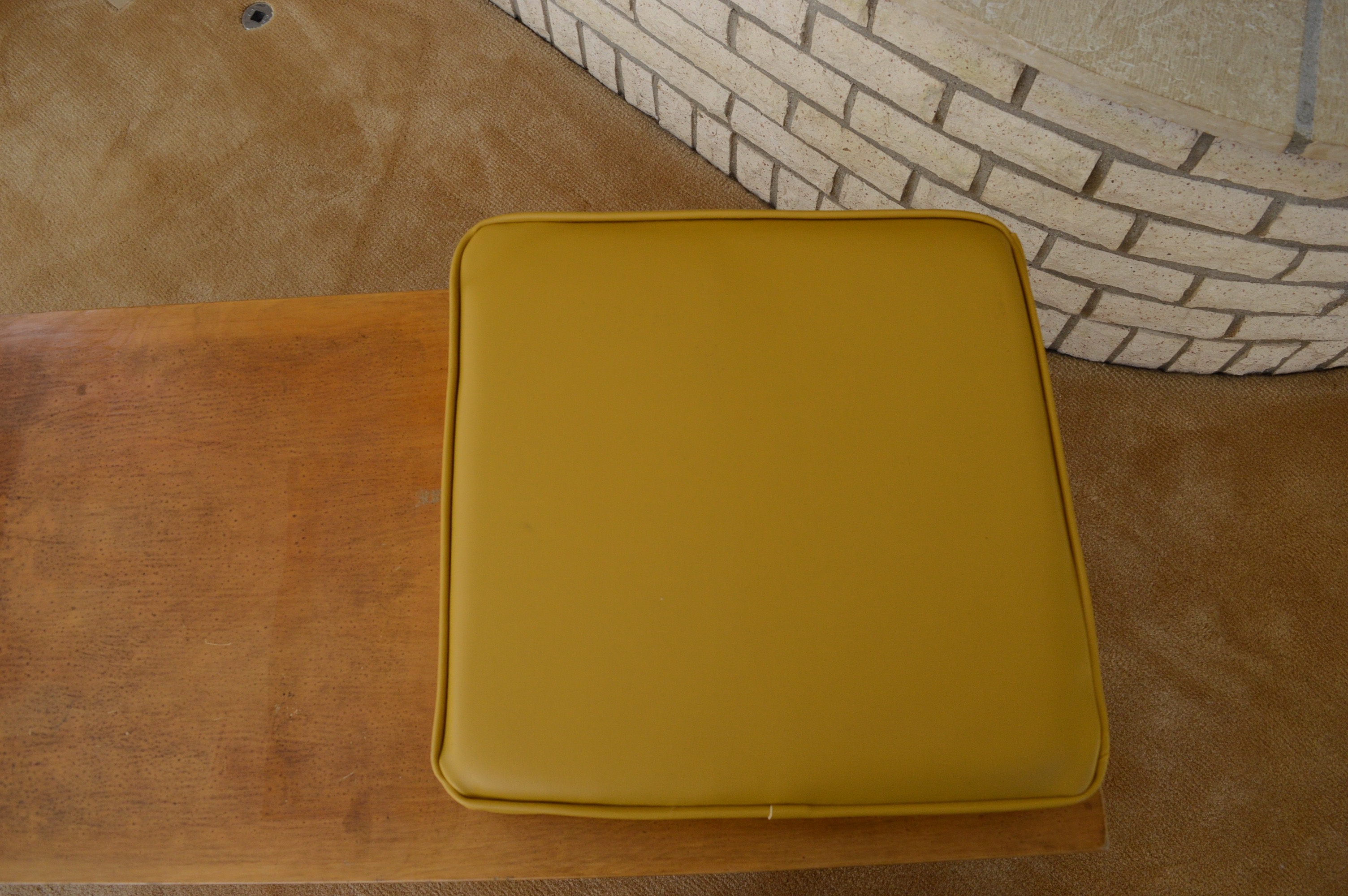 Mid Century Modern Olsen Style Benches with Vinyl Cushions