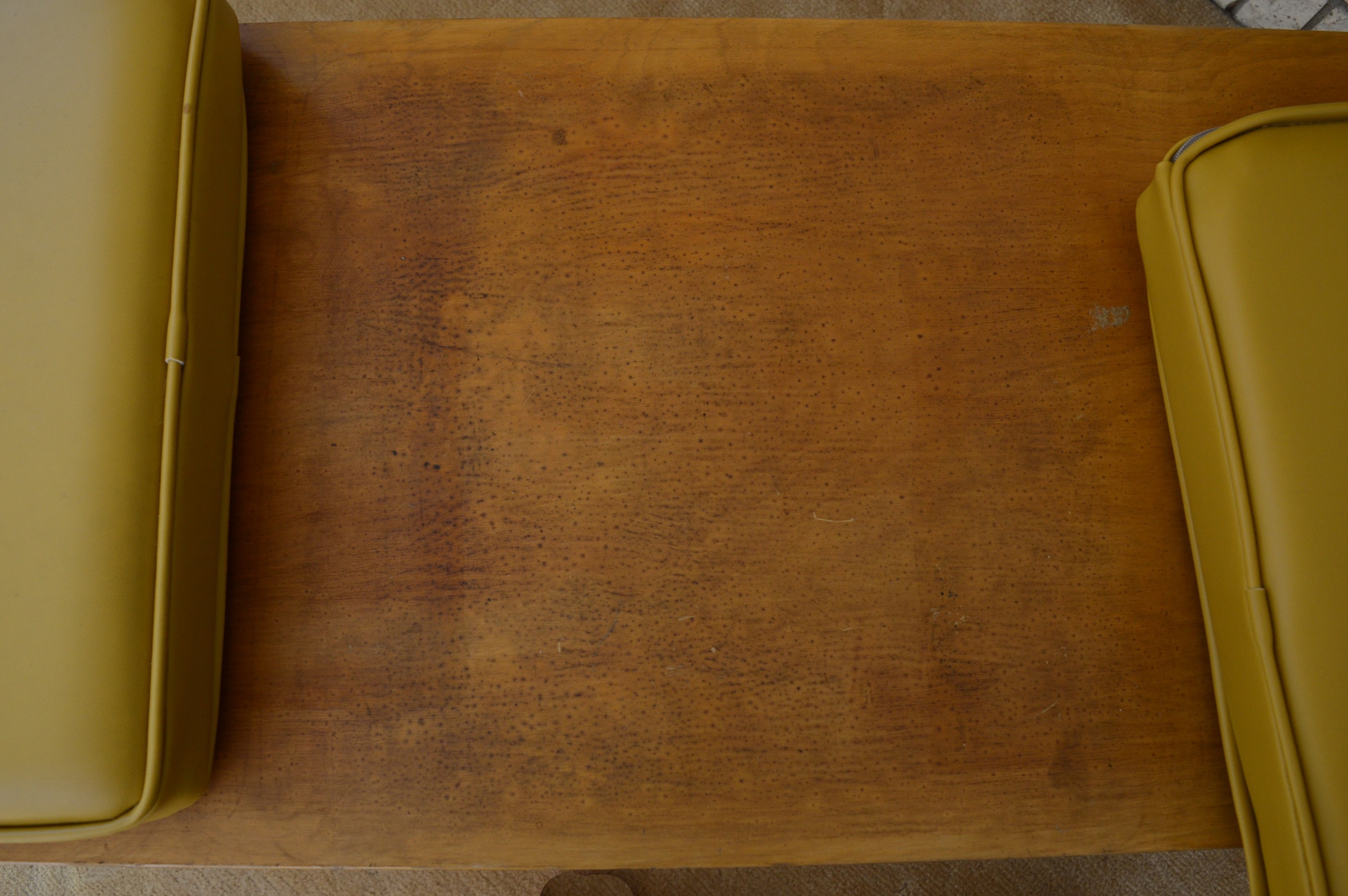 Mid Century Modern Olsen Style Benches with Vinyl Cushions