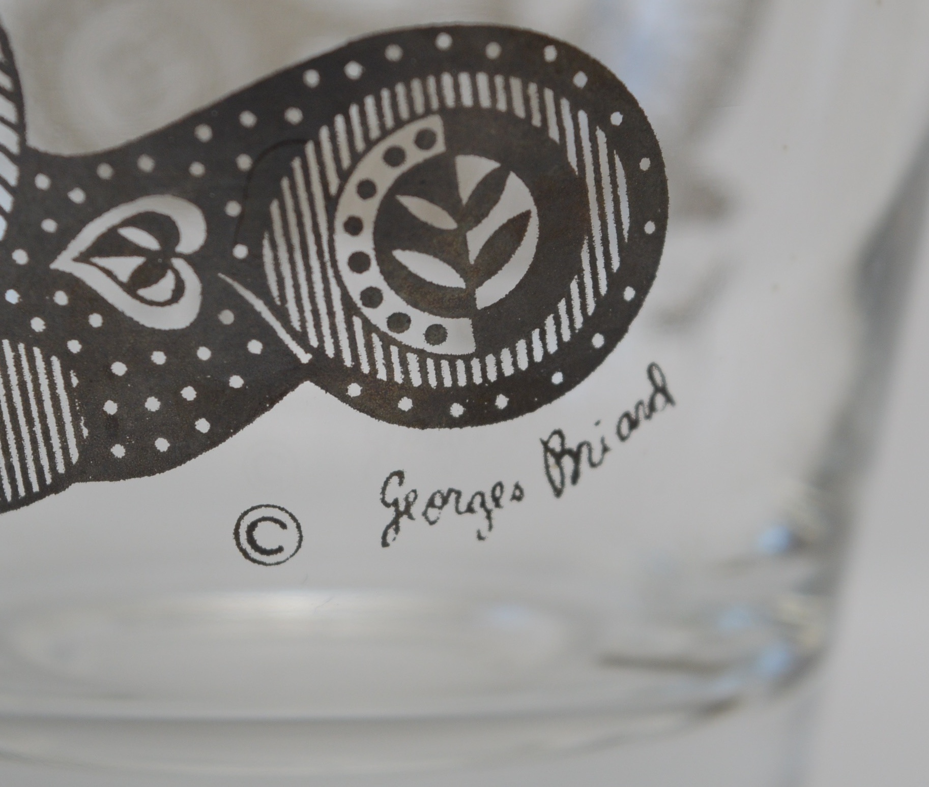 Georges Briard Mid Century Lion Tumblers and Cocktail Glasses