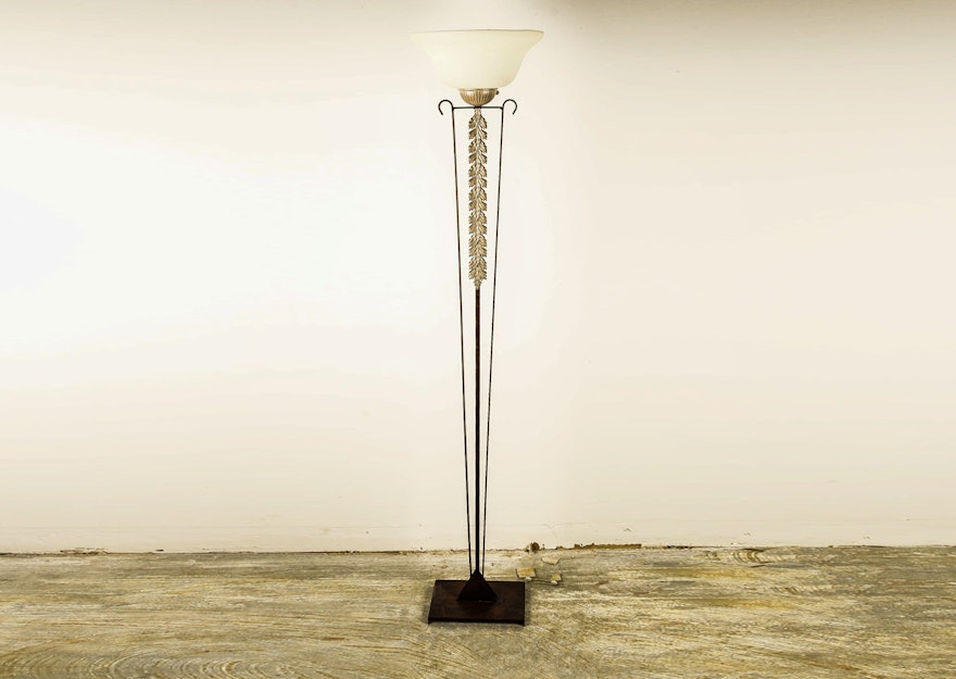 Contemporary Torchiere Style Floor Lamp