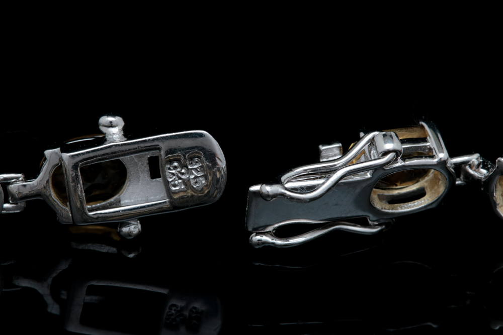 Sterling Silver and Citrine Bracelet