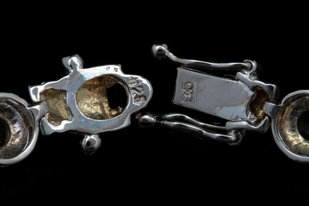 Sterling Silver and Smoky Quartz Bracelet