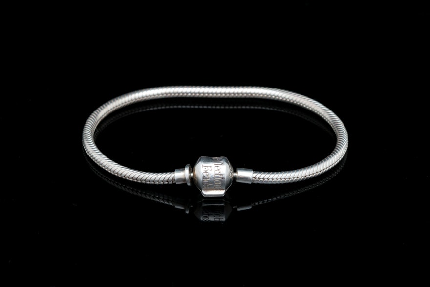 Sterling Silver Reflection Beads Bracelet
