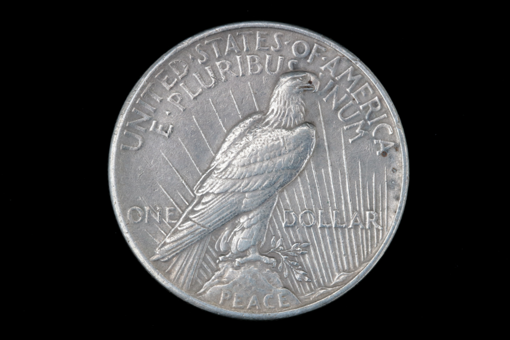 Two 1925 Silver Peace Dollars