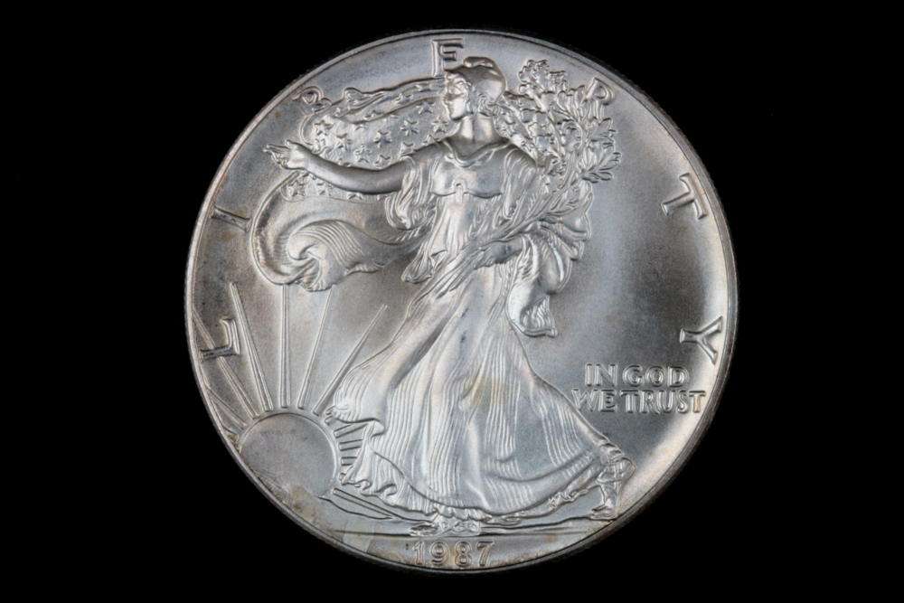 Two Walking Liberty Silver Eagle Dollars