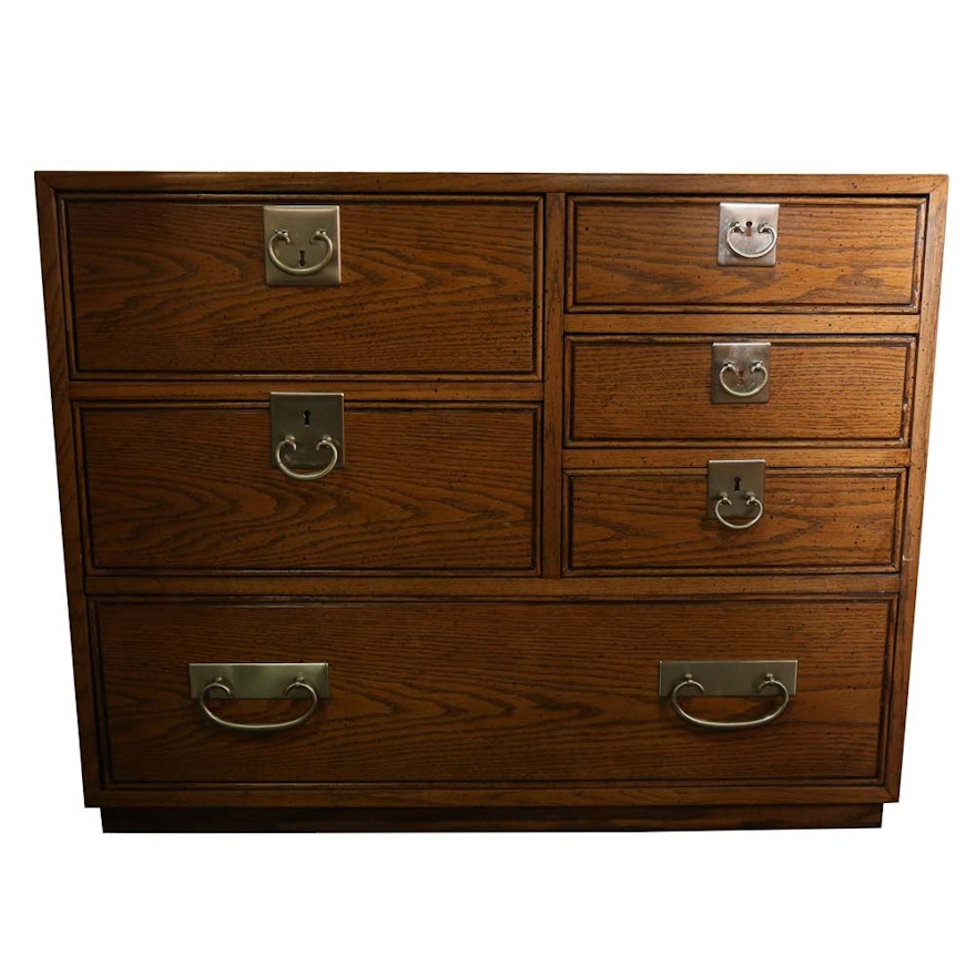 Mid-Century Oak Chest of Drawers by Founders