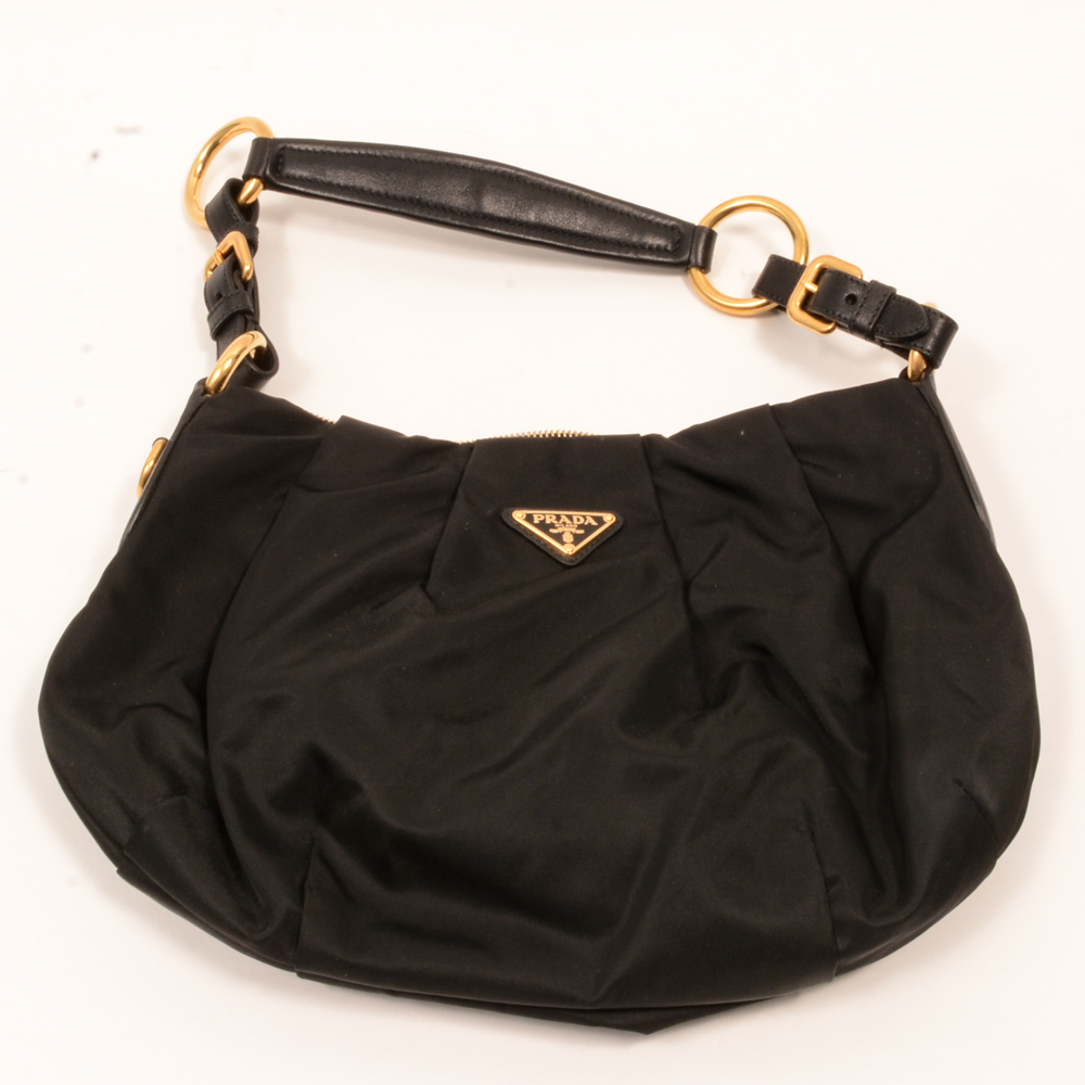 Prada Black Nylon Handbag