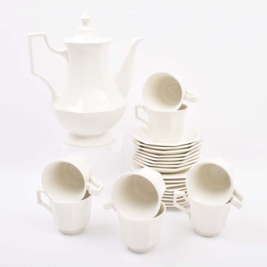 Johnson Brothers "Heritage White" Coffee Service