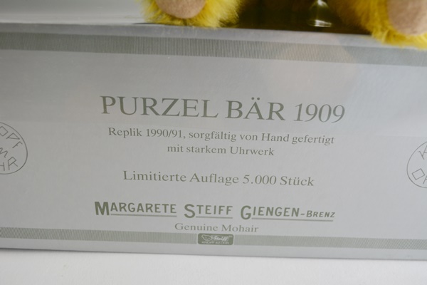 Steiff "Purzelbar/Somersault Replica 1909" Teddy Bear