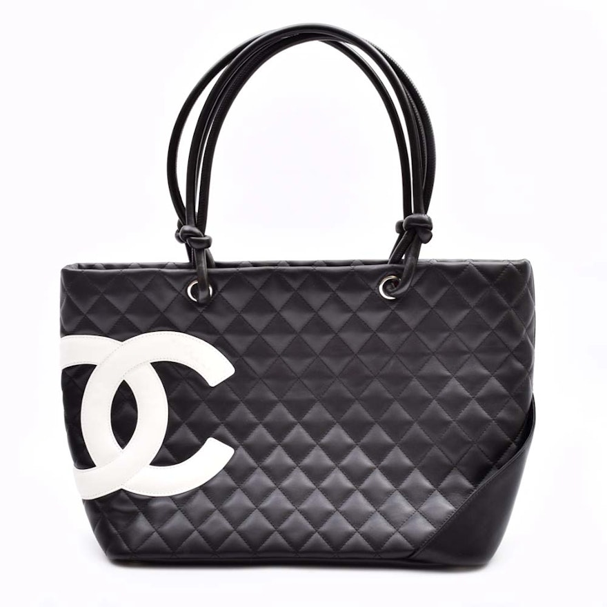 Chanel Cambon Quilted Leather Handbag