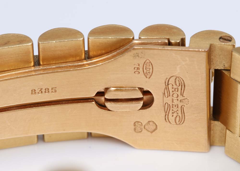 Rolex Oyster Perpetual Day-Date 18K Yellow Gold 1.32 CTW Diamond Watch