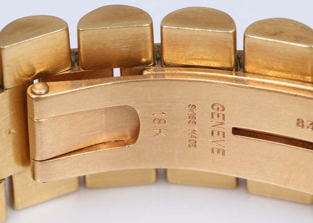 Rolex Oyster Perpetual Day-Date 18K Yellow Gold 1.32 CTW Diamond Watch