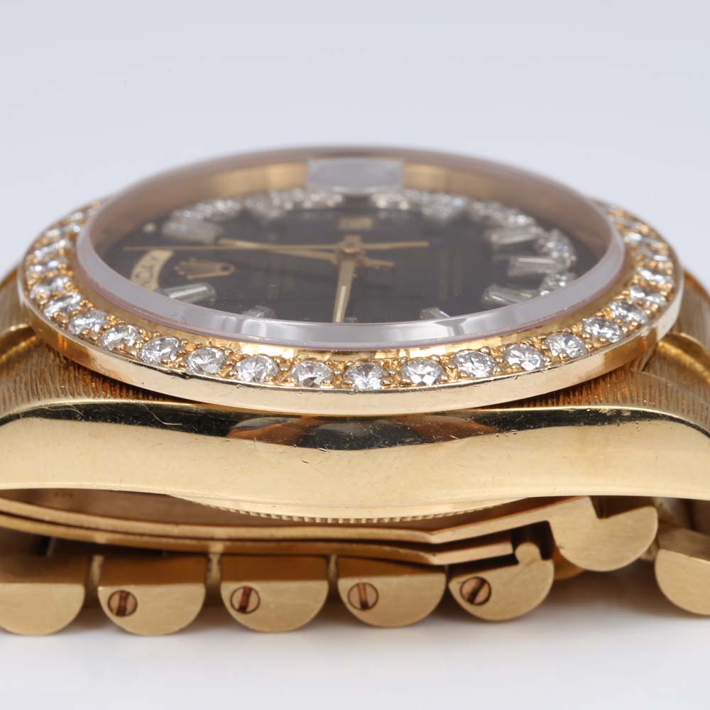 Rolex Oyster Perpetual Day-Date 18K Yellow Gold and 2.72 CTW Diamond Watch