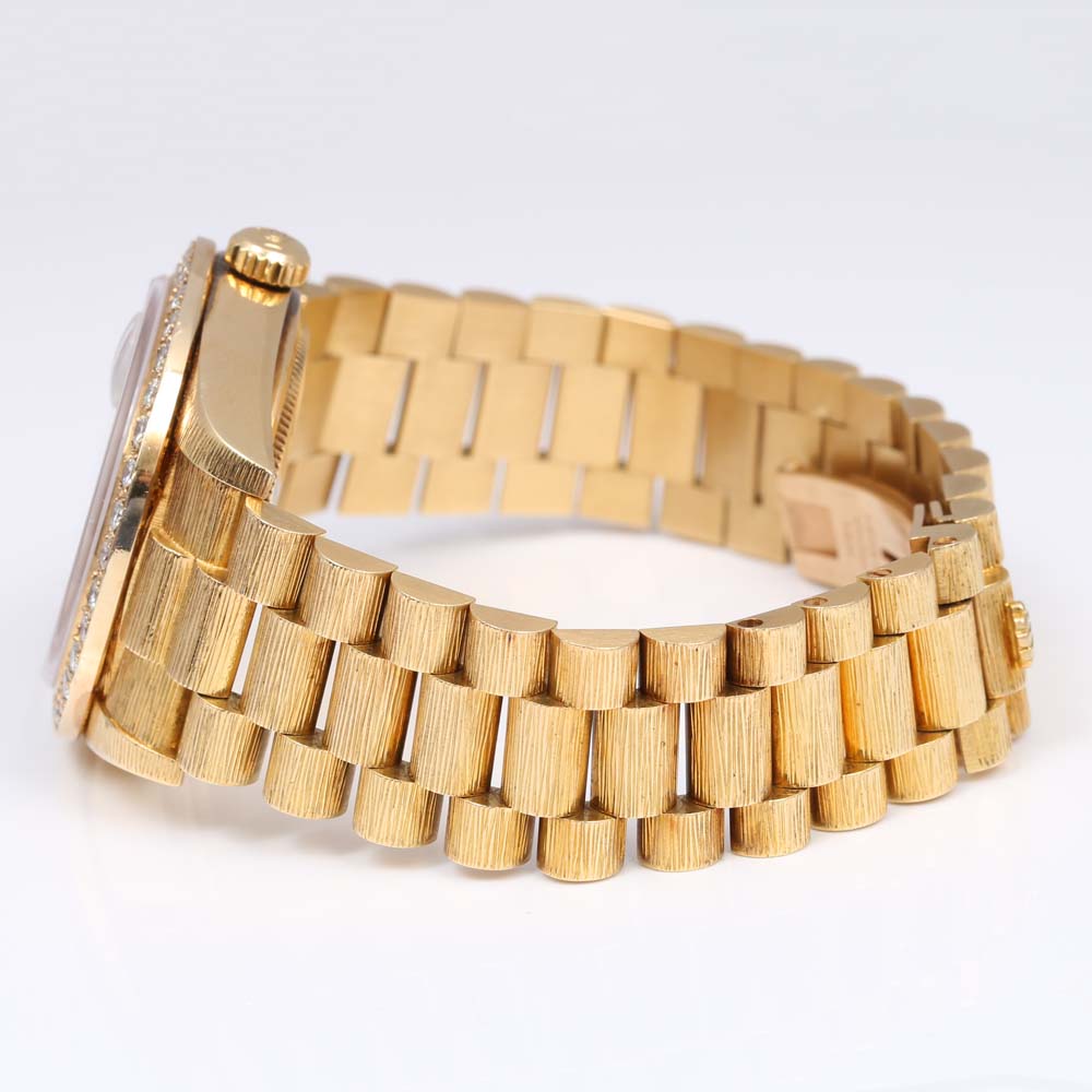 Rolex Oyster Perpetual Day-Date 18K Yellow Gold and 2.72 CTW Diamond Watch