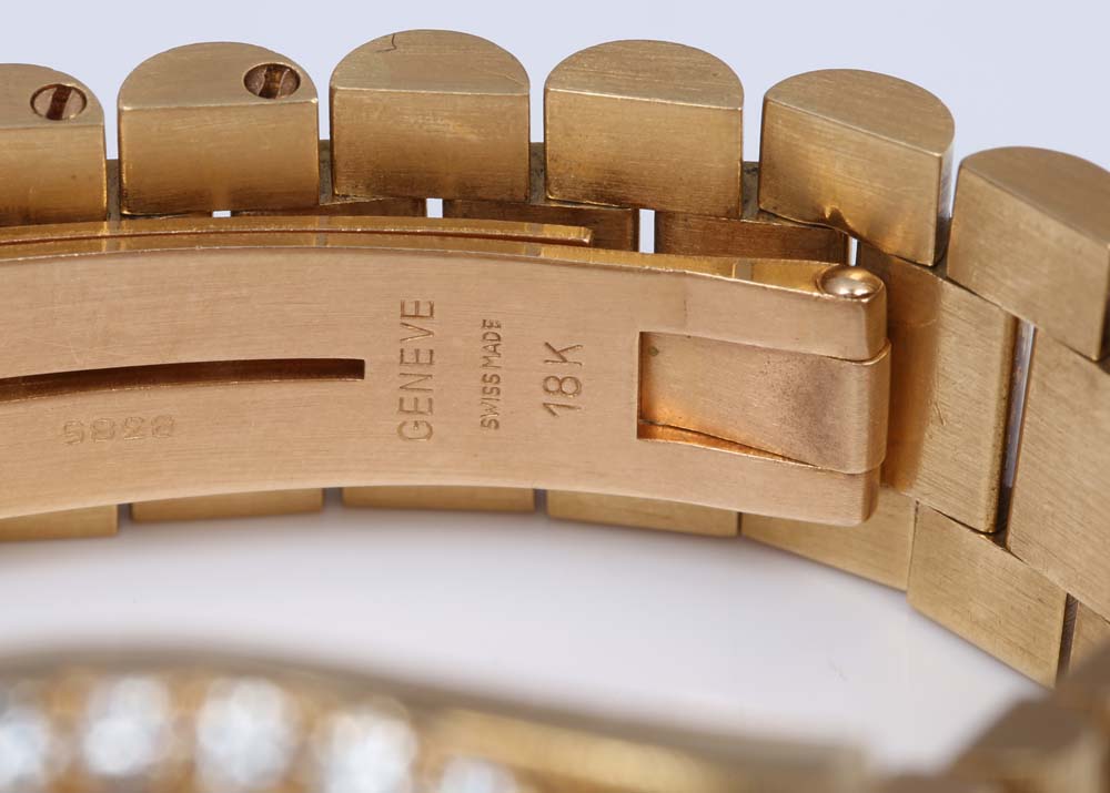 Rolex Oyster Perpetual Day-Date 18K Yellow Gold and 2.72 CTW Diamond Watch