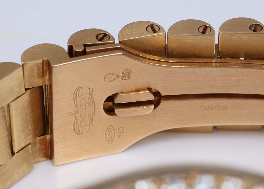 Rolex Oyster Perpetual Day-Date 18K Yellow Gold and 2.72 CTW Diamond Watch