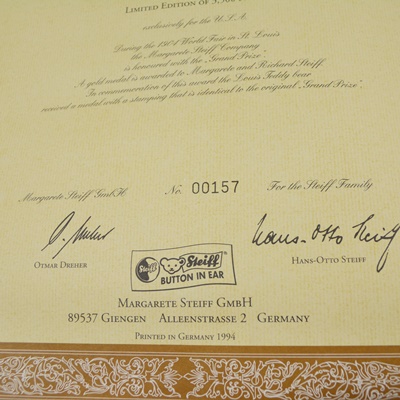 Steiff "Louis 44, Special US Edition" Teddy Bear